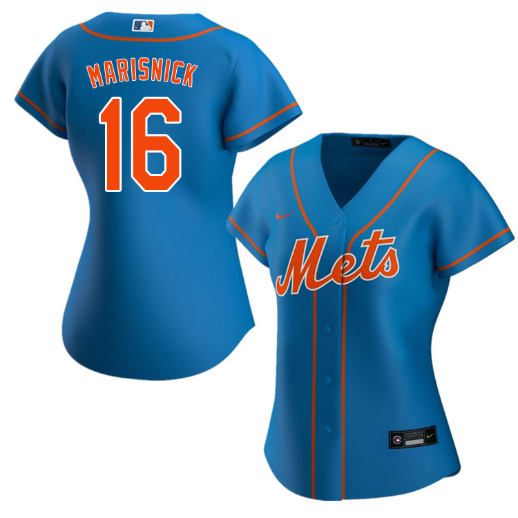 Nike Women #16 Jake Marisnick New York Mets Baseball Jerseys Sale-Blue